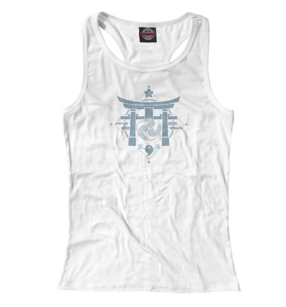 Женская майка-борцовка с изображением Инадзума цвета Белый