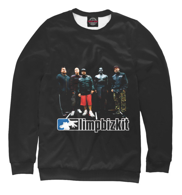 Свитшот для мальчиков с изображением Limp Bizkit цвета Белый