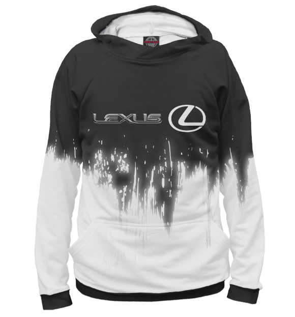 Женское худи с изображением Lexus цвета Белый