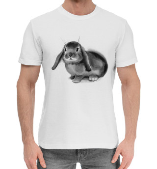 Хлопковая футболка для мальчиков Черный кролик Банни