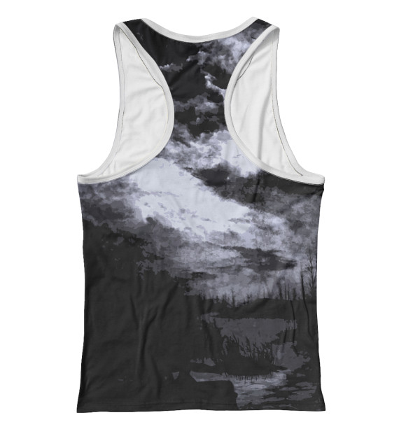 Женская майка-борцовка с притом Сталкер цвета Белый Женская майка-борцовка с изображением Сталкер цвета Белый