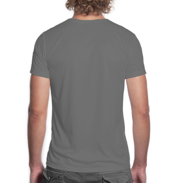 Мужская футболка с изображением Армрестлинг цвета Белый