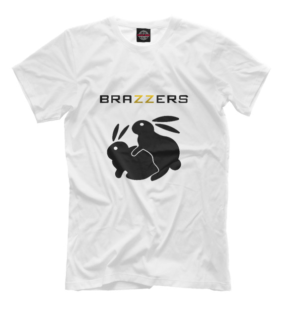 Футболка для мальчиков с изображением Brazzers цвета Белый