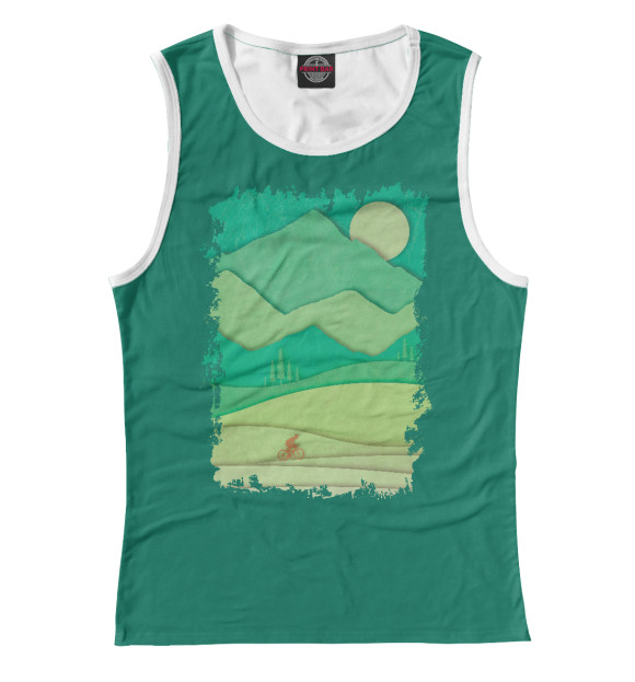 Майка для девочки с изображением Touring цвета Белый