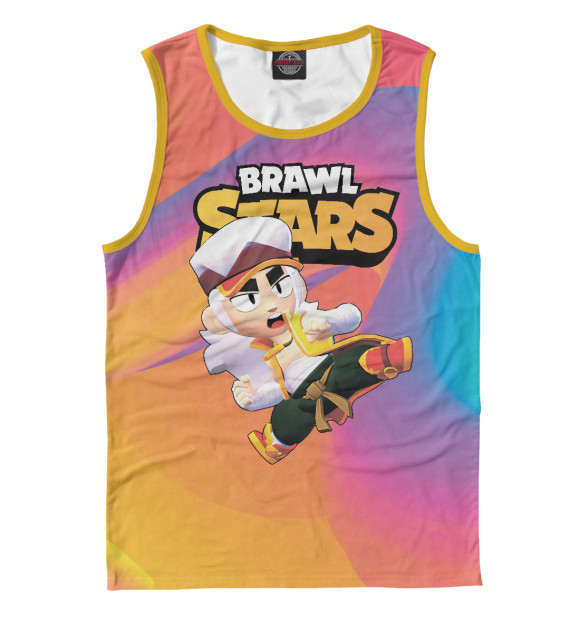 Майка для мальчика с изображением FANG BRAWL STARS цвета Белый