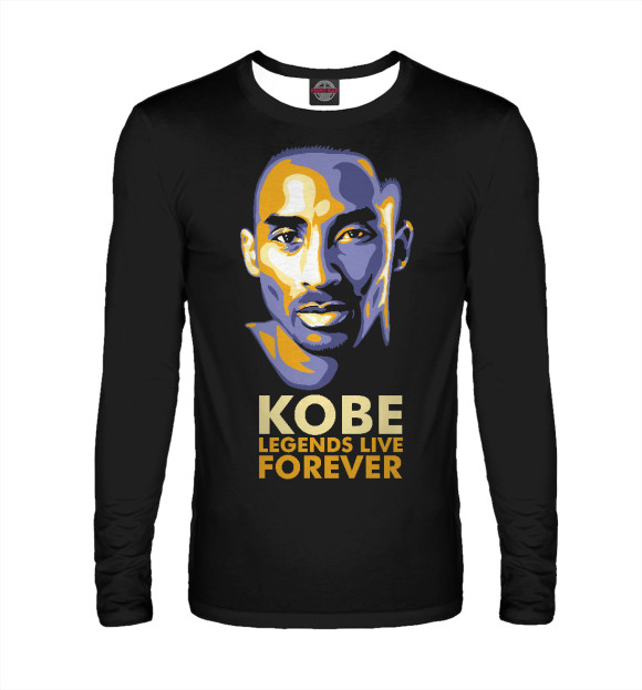 Мужской лонгслив с изображением Kobe Bryant цвета Белый