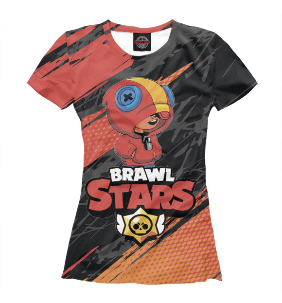 Футболка для девочек с изображением Brawl Stars цвета Белый