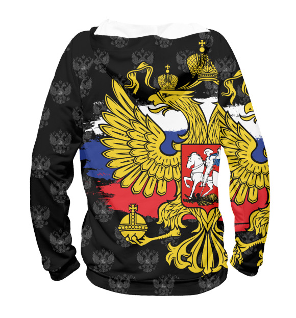 Женское худи с изображением Даниил (герб России) цвета Белый