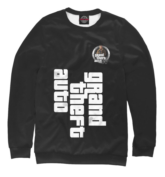Свитшот для мальчиков с изображением GTA4 цвета Белый