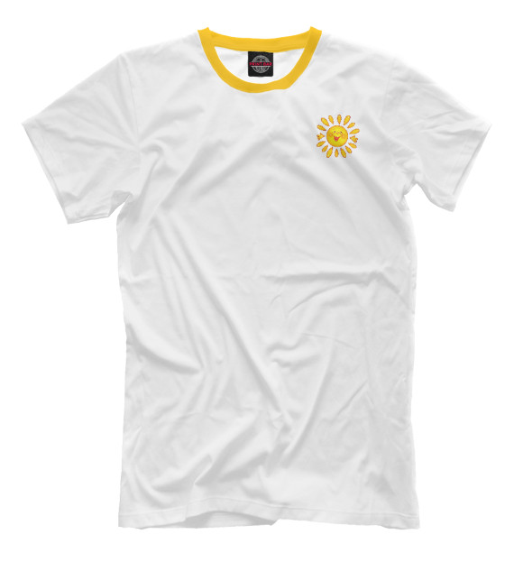 Мужская футболка с изображением Маленькое солнышко цвета Белый