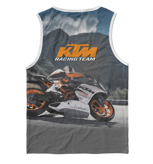 Майка для мальчика с изображением KTM Racing team цвета Белый