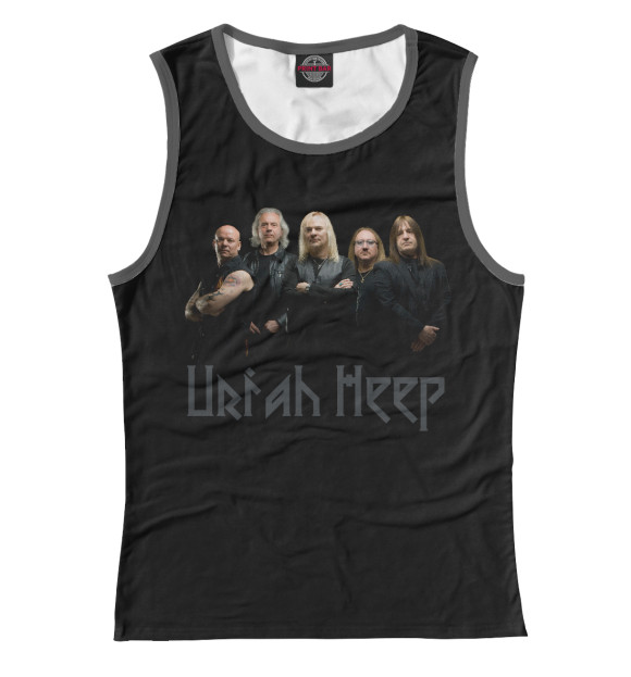 Майка для девочки с изображением Uriah Heep цвета Белый