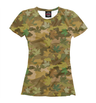 Женская футболка Кленовые листья