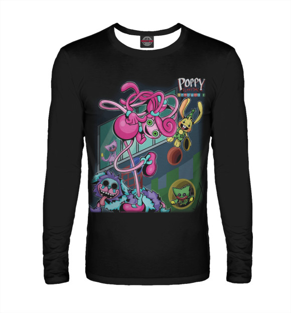 Мужской лонгслив с изображением Poppy Playtime - Chapter 2 цвета Белый