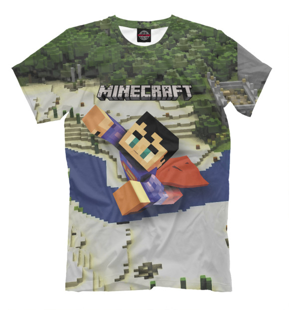 Футболка для мальчиков с изображением Minecraft цвета Белый