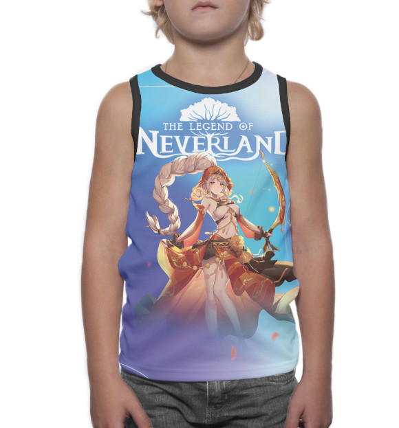 Майка для мальчика с изображением The Legend of Neverland цвета Белый