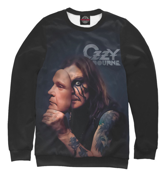 Мужской свитшот с изображением Ozzy Osbourne цвета Белый