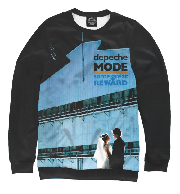 Женский свитшот с изображением Depeche Mode цвета Белый