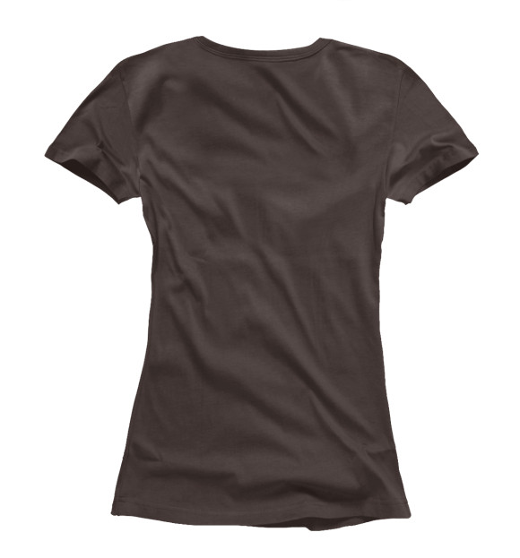 Женская футболка с изображением Цепь на берегу цвета Белый