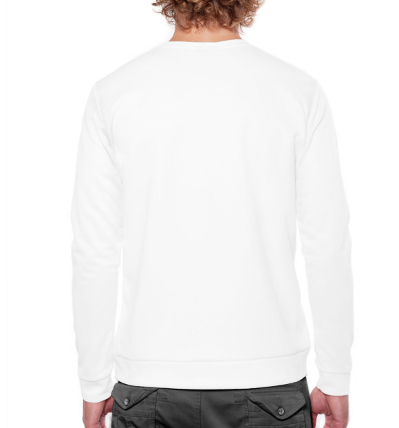 Мужской свитшот с изображением JDM цвета Белый