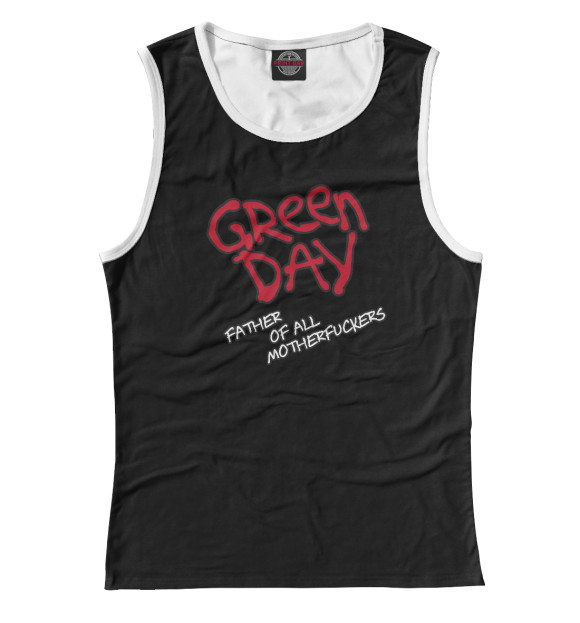 Майка для девочки с изображением Green Day Unicorn цвета Белый