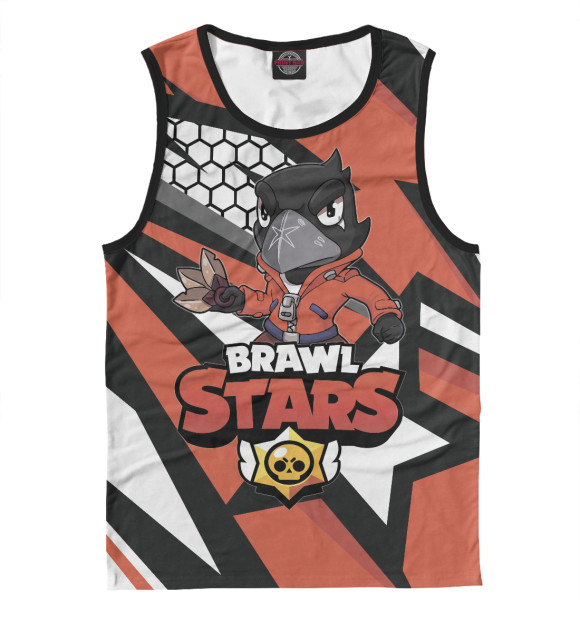 Майка для мальчика с изображением Brawl Stars цвета Белый