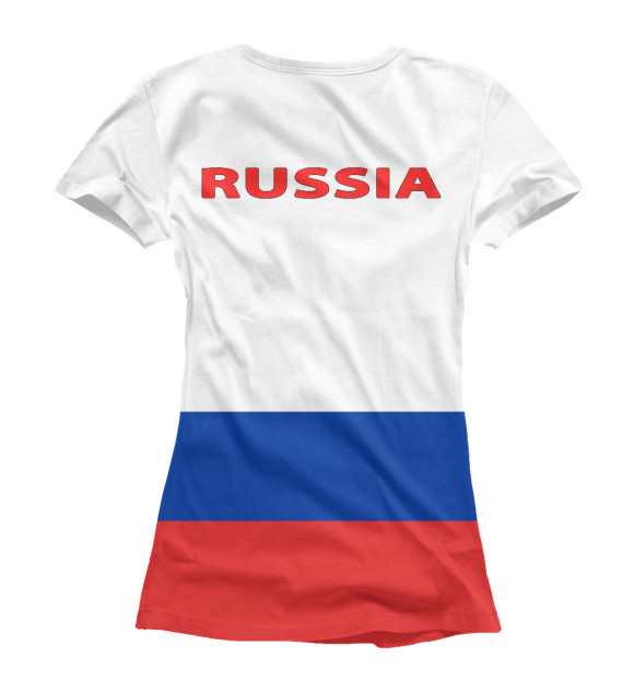 Футболка для девочек с изображением Из России с Любовью! цвета Белый