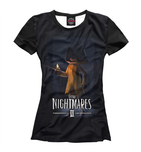 Женская футболка с изображением Little Nightmares цвета Белый