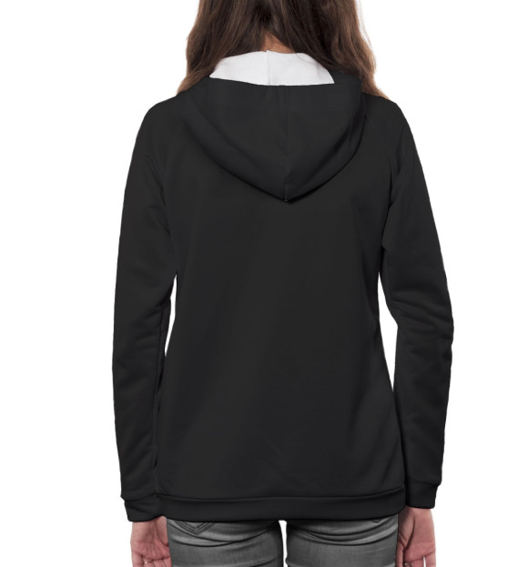 Женское худи с изображением RADIO TAPOK цвета Белый