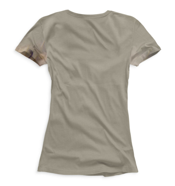 Женская футболка с изображением 2b серый цвета Белый