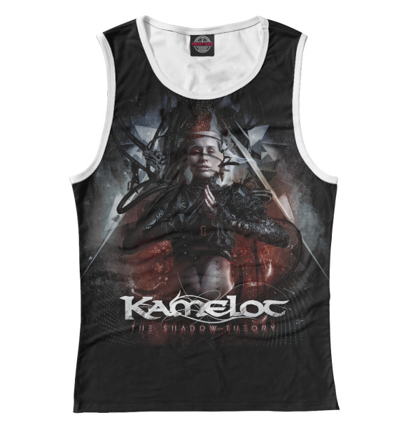 Женская майка с изображением Kamelot цвета Белый