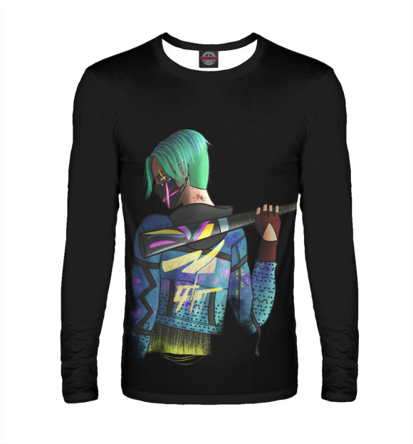 Мужской лонгслив с изображением Dead by daylight трюкач цвета Белый