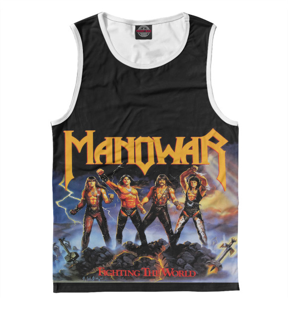 Майка для мальчика с изображением Мановар цвета Белый