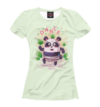 Женская футболка Панда dance
