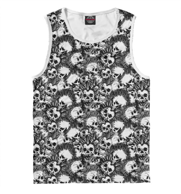 Майка для мальчика с изображением Панк цвета Белый