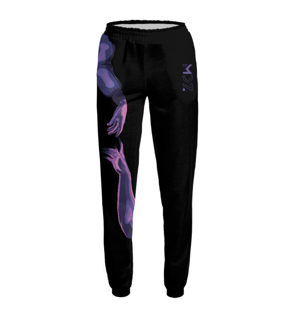 Женские спортивные штаны с притом Искусство цвета Белый Женские спортивные штаны с изображением Искусство цвета Белый