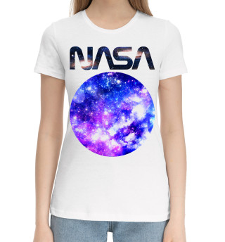 Хлопковая футболка для девочек NASA