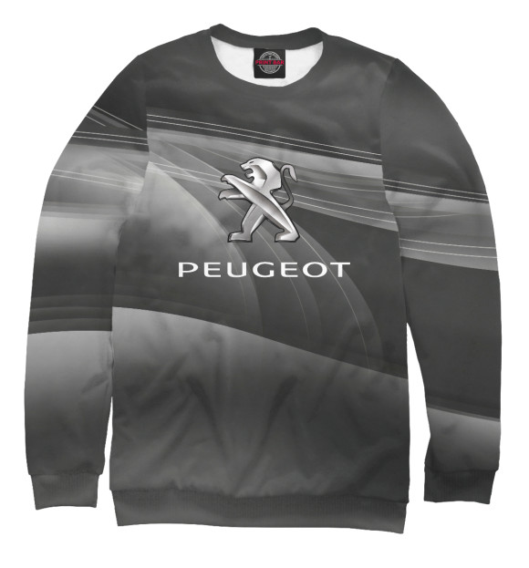 Свитшот для мальчиков с изображением Peugeot цвета Белый