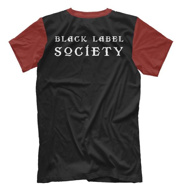 Мужская футболка с изображением Black label society цвета Белый
