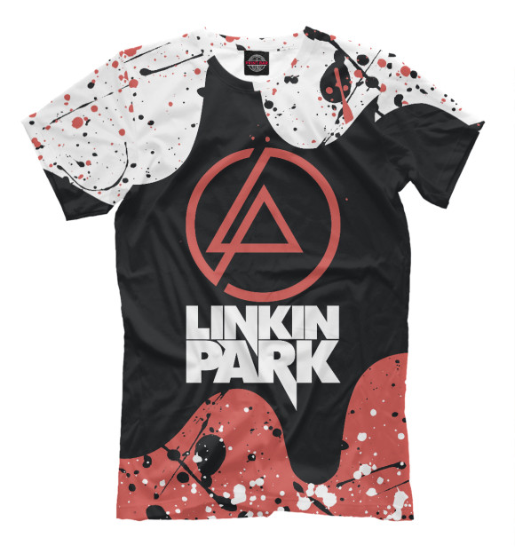 Мужская футболка с изображением Linkin Park цвета Белый