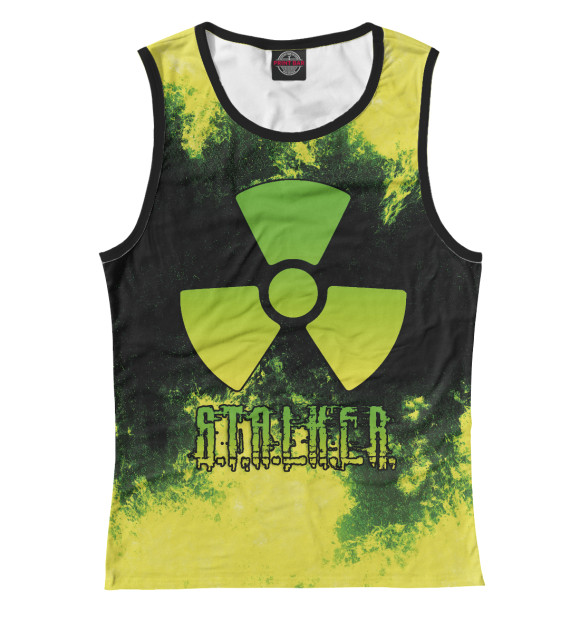 Майка для девочки с изображением S.T.A.L.K.E.R. цвета Белый