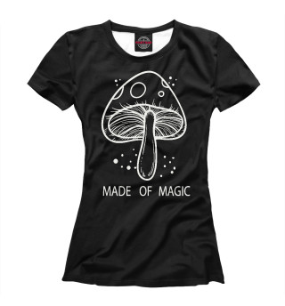 Женская футболка Сделанный из магии Мухомор