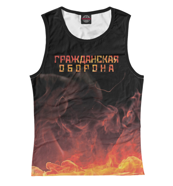 Майка для девочки с изображением Гражданская оборона цвета Белый