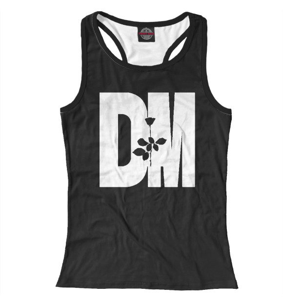 Женская майка-борцовка с изображением Depeche Mode цвета Белый