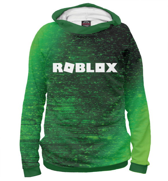 Мужское худи с изображением Roblox / Роблокс цвета Белый