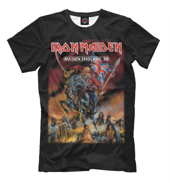 Футболка для мальчиков с изображением Ironmaiden цвета Белый