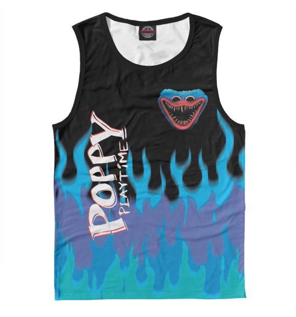 Майка для мальчика с изображением Poppy Playtime цвета Белый