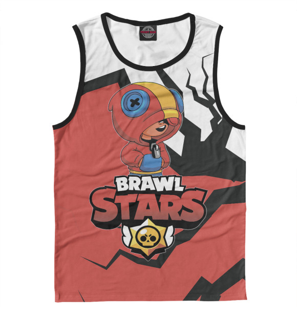 Майка для мальчика с изображением Brawl Stars цвета Белый