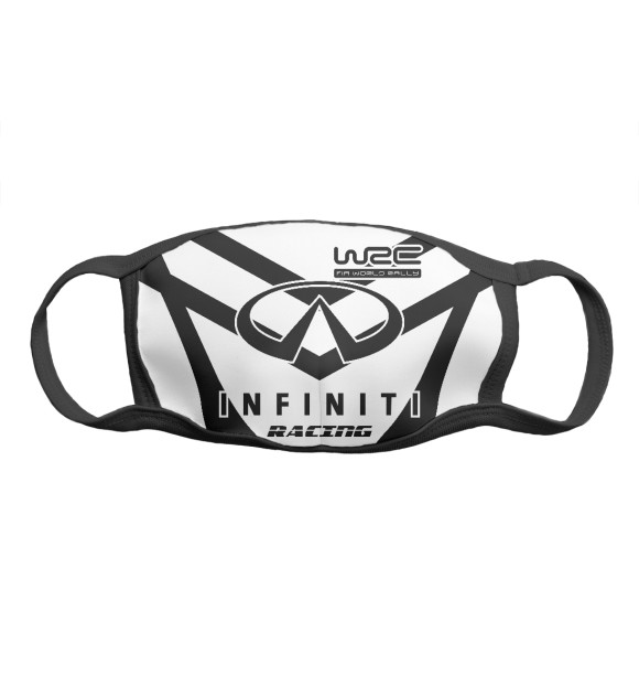 Маска тканевая с изображением Infiniti цвета Белый