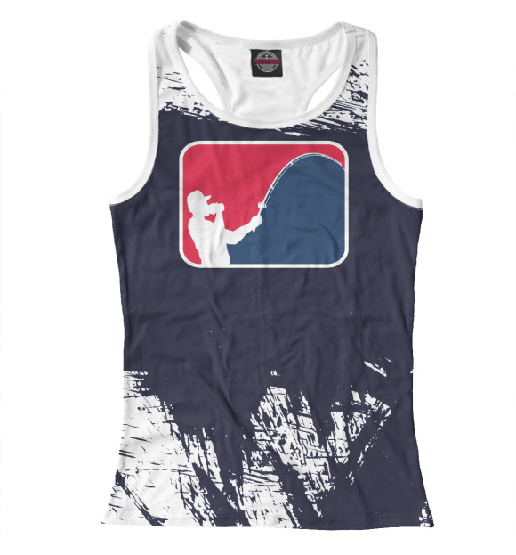 Женская майка-борцовка с изображением Major League Fishing цвета Белый